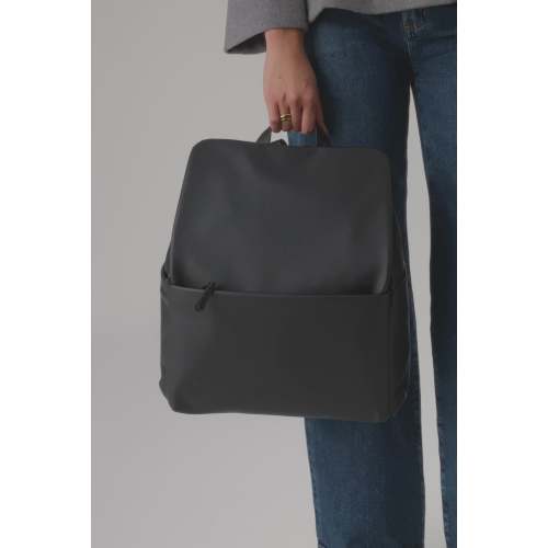 The Everyday Diaper Backpack in Black Vegan Leather