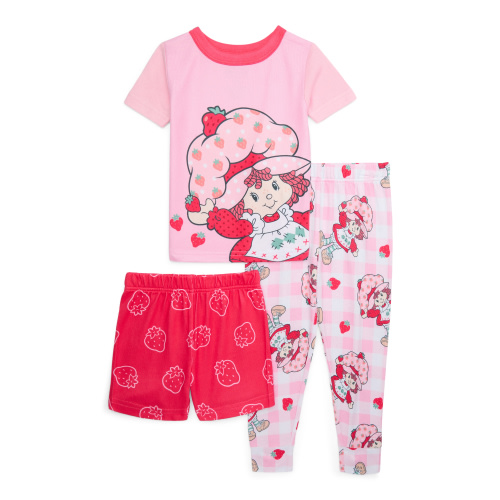 Character Toddler Top, Pants and Shorts Pajama Set, 3-Piece, Sizes 12M-5T