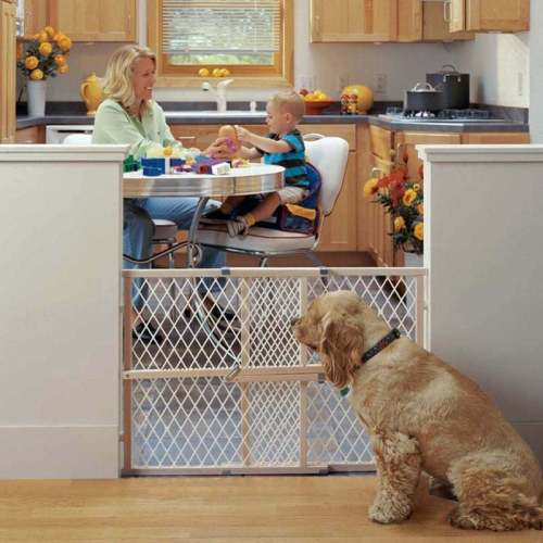 Toddleroo by North States Diamond Mesh Baby Gate 26.5" to 42" Wide (Wood)