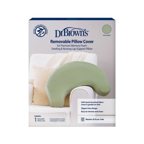 Dr. Brown's Washable Cover For Feeding & Nursing Lap Support Pillow - Storm Green