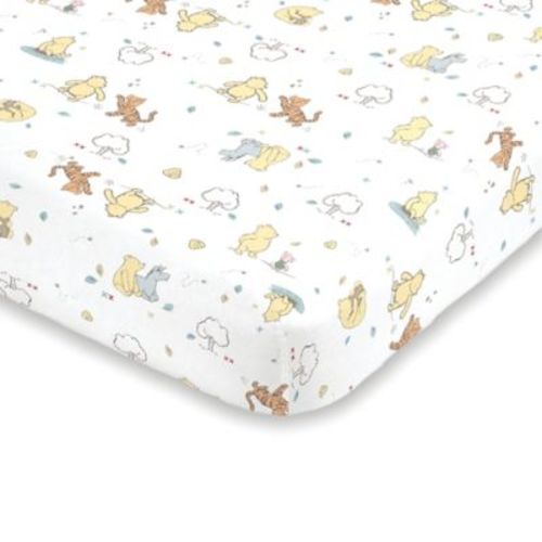 Disney® Classic Pooh Fitted Mini Crib Sheet in Ivory - IVORY - CRIB SHEET