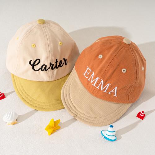 Personalized Baby Baseball Cap: Embroidered Name, Soft Cotton Blend