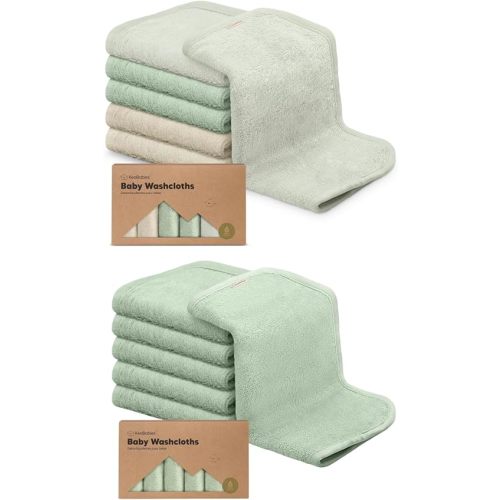 KeaBabies 6-Pack Baby Washcloths - Soft Viscose Derived from Bamboo Washcloth, Baby Wash Cloths, Baby Wash Cloth for Newborn, Kids, Bath Baby Towels, Face Towel, Face Cloths for Washing Face