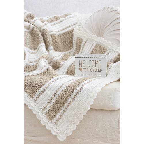 Crochet Baby Blanket Pattern | DIGITAL PDF DOWNLOAD | Throw Blanket, Crochet Afghan Baby-King Size Striped Afghan for Babies and Toddlers