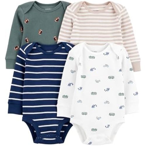 Simple Joys by Carter's Baby Boys' 4-pack Long-sleeve Bodysuit