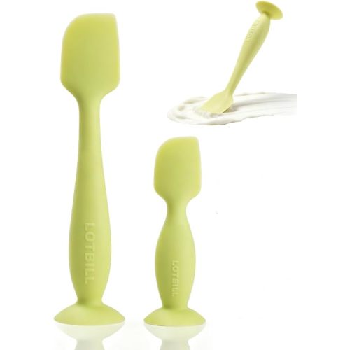 2-Pack Silicone Diaper Cream Spatula, Ergonomic Non-Slip Handle