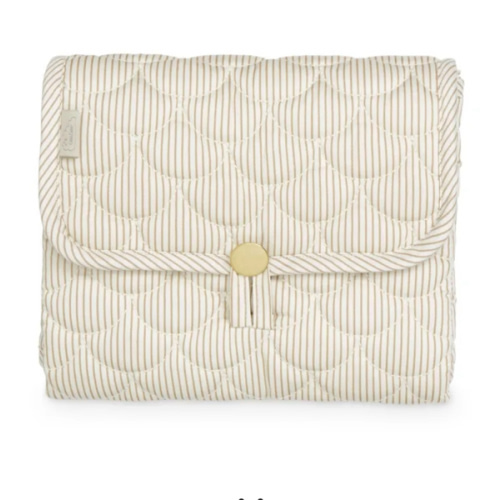 Stripes Camel travel changing mat