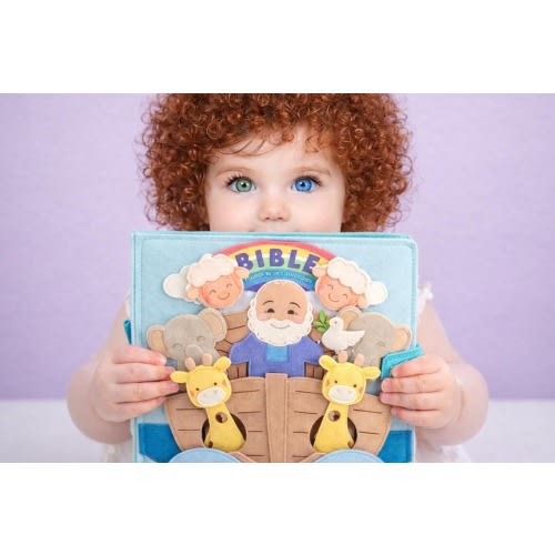 Handmade Felt Bible Quiet Book – Old Testament Stories, Christian Montessori Toy, Sunday School Activity