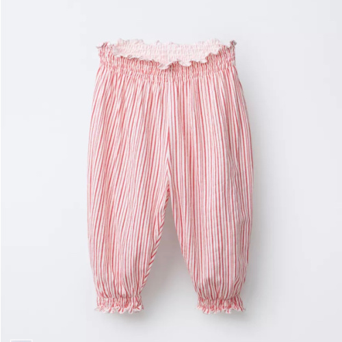 STRIPED JOGGING PANTS - Ecru / Red | ZARA United States