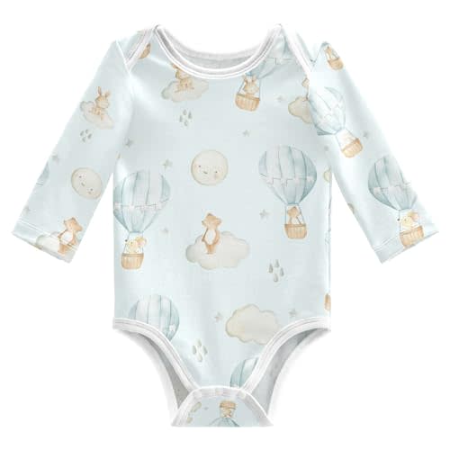 vvfelixl Baby Bodysuits Bee Long Sleeve Cotton Baby Clothes for Boys Girls 3M