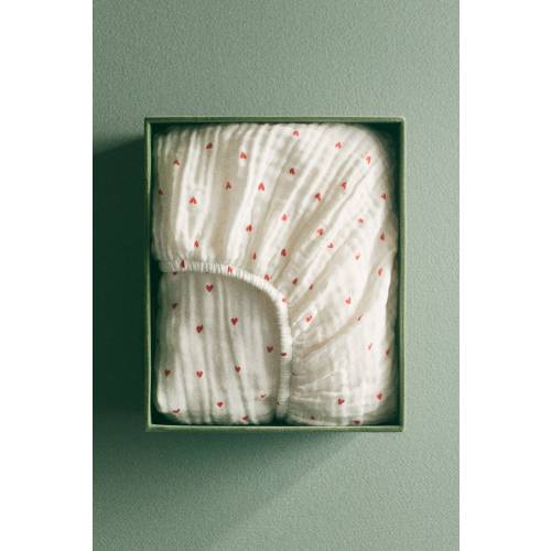 MUSLIN FITTED CRIB SHEET