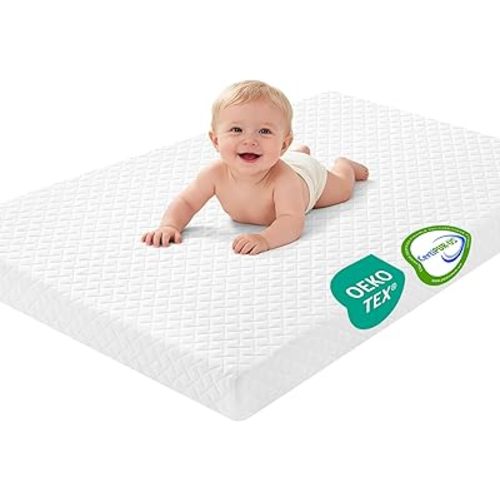 Pack and Play Mattress Pad, 38"x26" Dual-Sided Memory Foam Pack N Play Mattresses, Portable Baby Crib Mattress, Machine Washable
