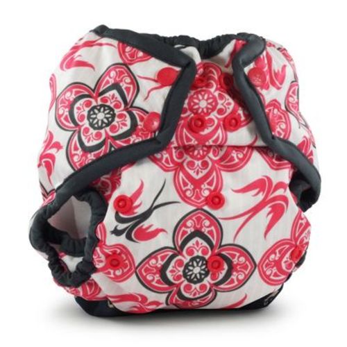 Kanga Care Rumparooz Double Leg Gusset Reusable Cloth Diaper Cover One Size Snap | Destiny Pink 6-35 lbs