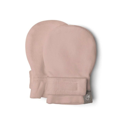 Organic Newborn Mittens - Rose, 0-3 Months