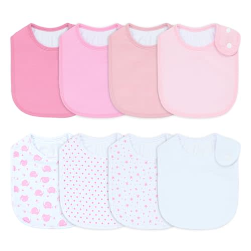 Waterproof Baby Bibs for Boys & Girls Soft and Absorbent Bandana Drool Bibs Set for Infant Newborn 0-12 Months