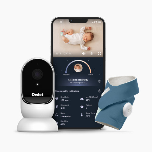 Owlet Dream Duo 3 Smart Baby Monitor - Bedtime Blue