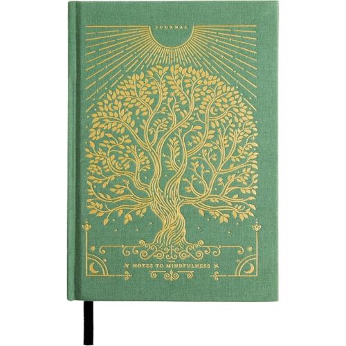 Notes to Mindfulness Daily Journal for Women With Prompts, Illustrated Gratitude & Positivity Journal, Undated Guided Journal, Hardbound Wellness Journal - Intelligent Change x Chelsea Kauai (Sage