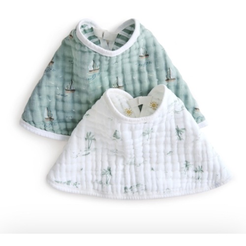 Mother Earth Organic Cotton Burpy Bib 2pk | aden + anais