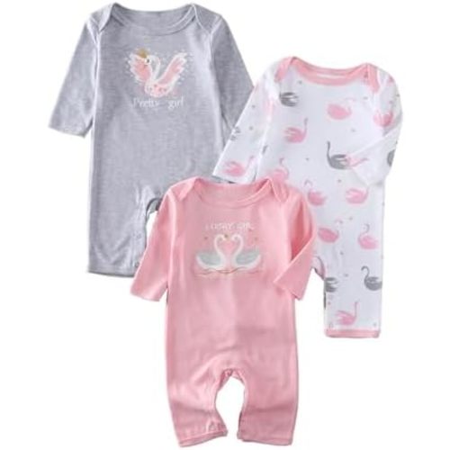 Baby Boy Romper Baby Long Sleeve Romper Toddler One-Piece Jumpsuit Newborn Girls Clothes Set