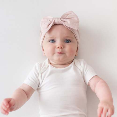 Bow Headband in Blush