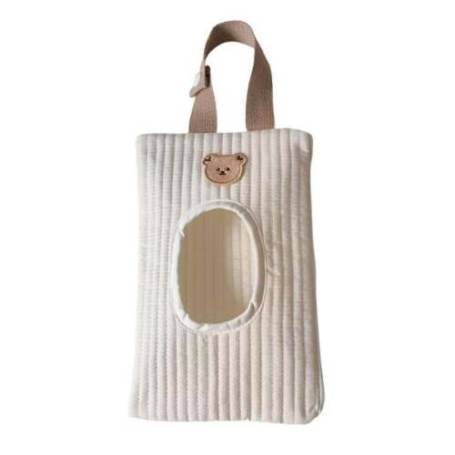 Wipe Dispenser - Reusable Travel Baby Wipes - Refillable Pull-Out Pouch - Car Tissue Dispenser - for Car, Camping, Gym