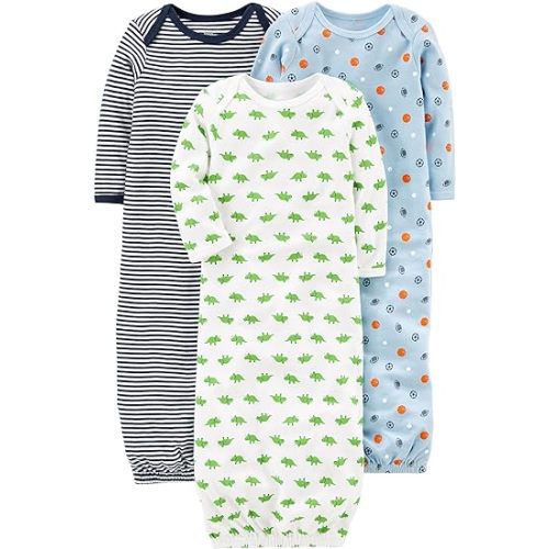 Simple Joys by Carter's Baby Boys' Cotton Sleeper Gown, Pack of 3