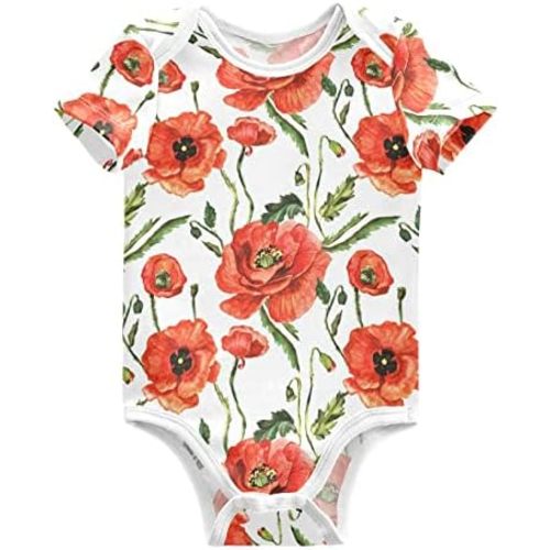 vvfelixl Baby Girls' Bodysuits Llama Alpaca Cactus Short Sleeve Cotton Baby Clothes For Girls 0-24 Months Black