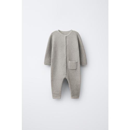 KNIT LINKS JUMPSUIT - Light beige | ZARA United States