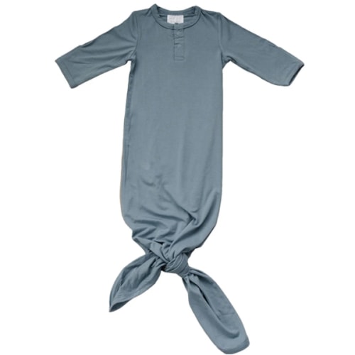 Bamboo Knot Gown | Dusty Blue