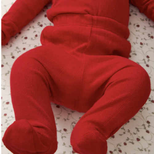 Red Pointelle Baby Sleep Set