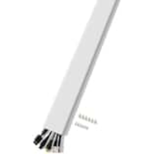 Sanus - On-Wall Cable Concealer Cord Cover Kit for Mounted TVs - Holds Up to 4 Cables - White