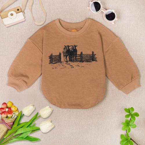 Future Gate Opener Baby Romper Sweatshirt, Cattle Farmer Baby Bodysuit, Pregnancy Announcement Romper, Newborn Bodysuit