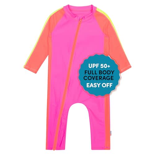 SwimZip Boys' Long-Sleeve UPF 50+ Swimsuit for Baby, Toddler, & Little Boys