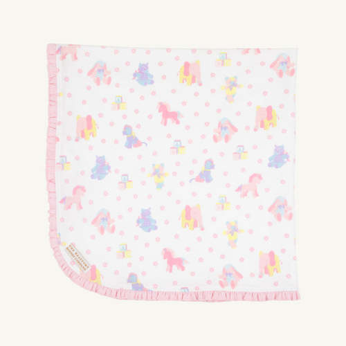 Baby Buggy Blanket - Cuddle up Cutie Palm Beach Pink | Baby Stroller Blanket