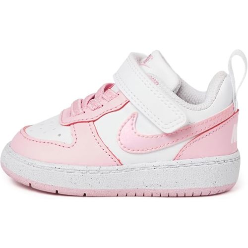 Amazon.com | Nike Baby/Toddler Court Borough Low Recraft Shoes, White/Pink Foam, 5C | Sneakers