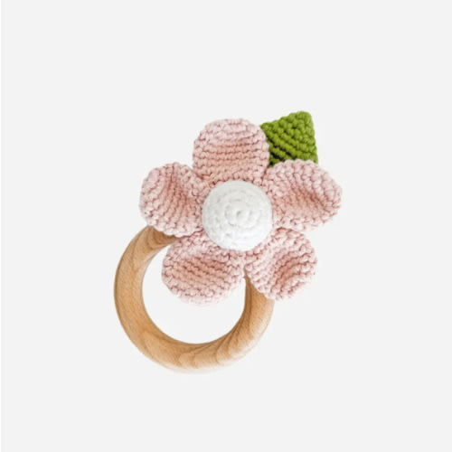 Flower Crocheted Rattle Teether