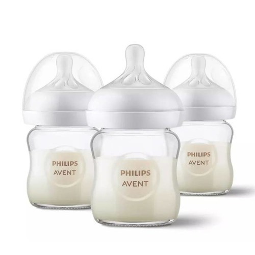 Natural Glass Bottle (4 oz, 3 Pack)