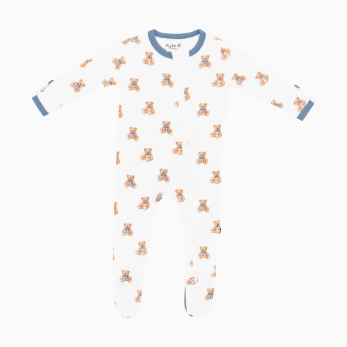 Kyte Baby Printed Zipper Footie - Teddy Bear, 0-3 M