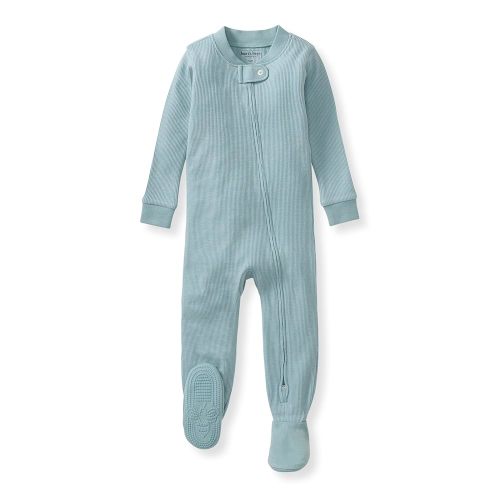 Burt's Bees Baby Unisex Baby Honeysoft Sleeper Pajamas, Zip Front Non-slip Footed Footie Pjs, Organic Cotton & Lyocell