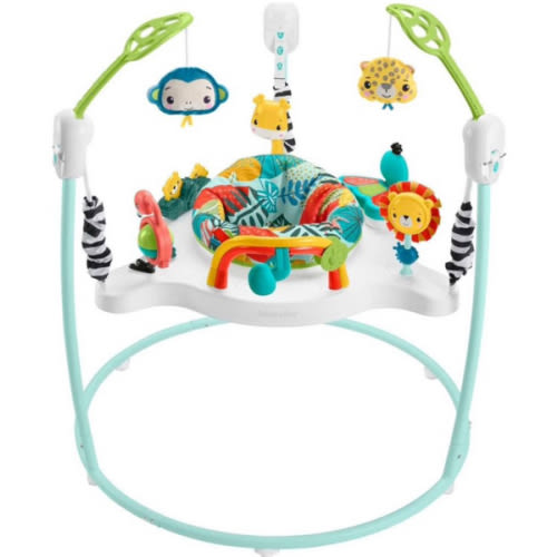 Fisher-Price Jumping Jungle Jumperoo Baby Jumper with Lights and Sound