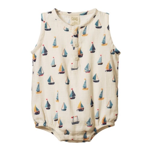 Cedar Organic Cotton Muslin Bodysuit