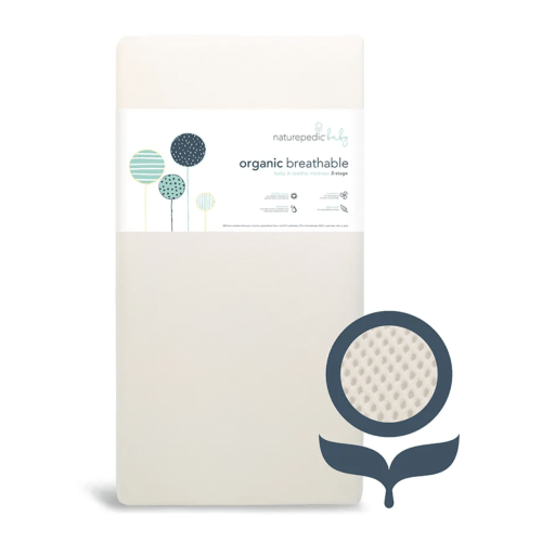 Breathable Organic 2-Stage Baby Crib Mattress