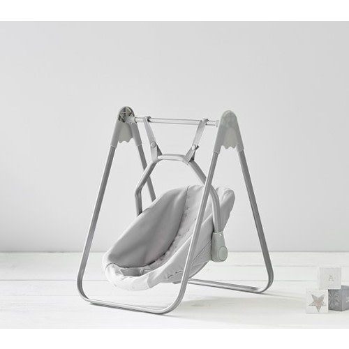 Gray Stars Doll Swing Set