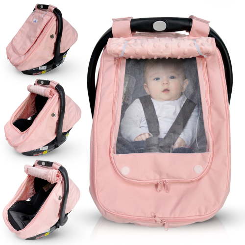 Waterproof Baby Car Seat Cover, Windproof Carseat Cover for Babies, Keeps babies Warm & Comfy