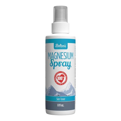 Bolton's Naturals Magnesium Oil Spray - 100% Made in Canada | Magnesium Chloride Spray with Essential Trace Minerals | 237 ml-Less Sting - Less Itch