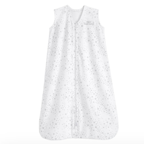 Midnight Moons Gray Cotton Wearable Baby Blanket L | HALO