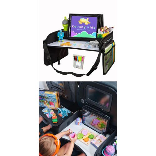 Kooshy Kids Best Foldable Travel Tray. No plane germs.