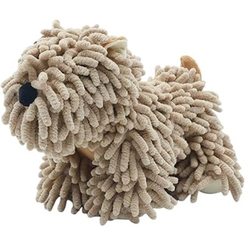 Chenille Hand Drying Puff,Dog Shaped Fuzzy Chenille Ball | Cartoon Highly Absorbent Cleaning Cloth, Decorative Household Animal Cloth for Bathroom Kitchen