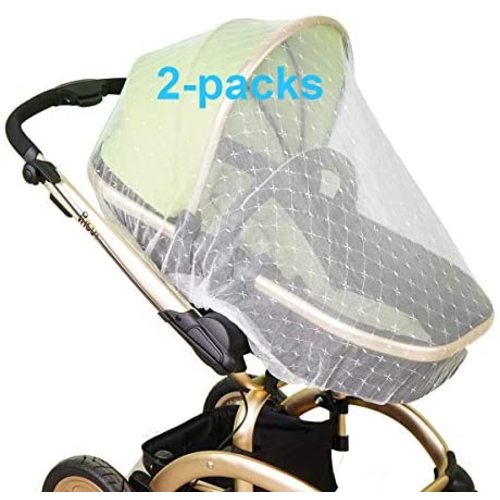 Mosquito Net for Baby Stroller | Bug Net for Infant Carriers Car Seats Cradles, Crib, Pack and Play, Bassinet, Playpen | Premium Infant Bug Protection for Summer Infant, Graco, Baby Jogger, Chicco