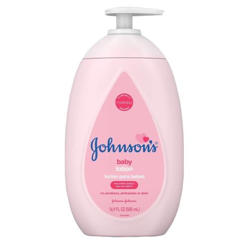 Johnsons Baby Lotion 16.9 Ounce Pump (500ml) (3 Pack) (Packaging may vary)